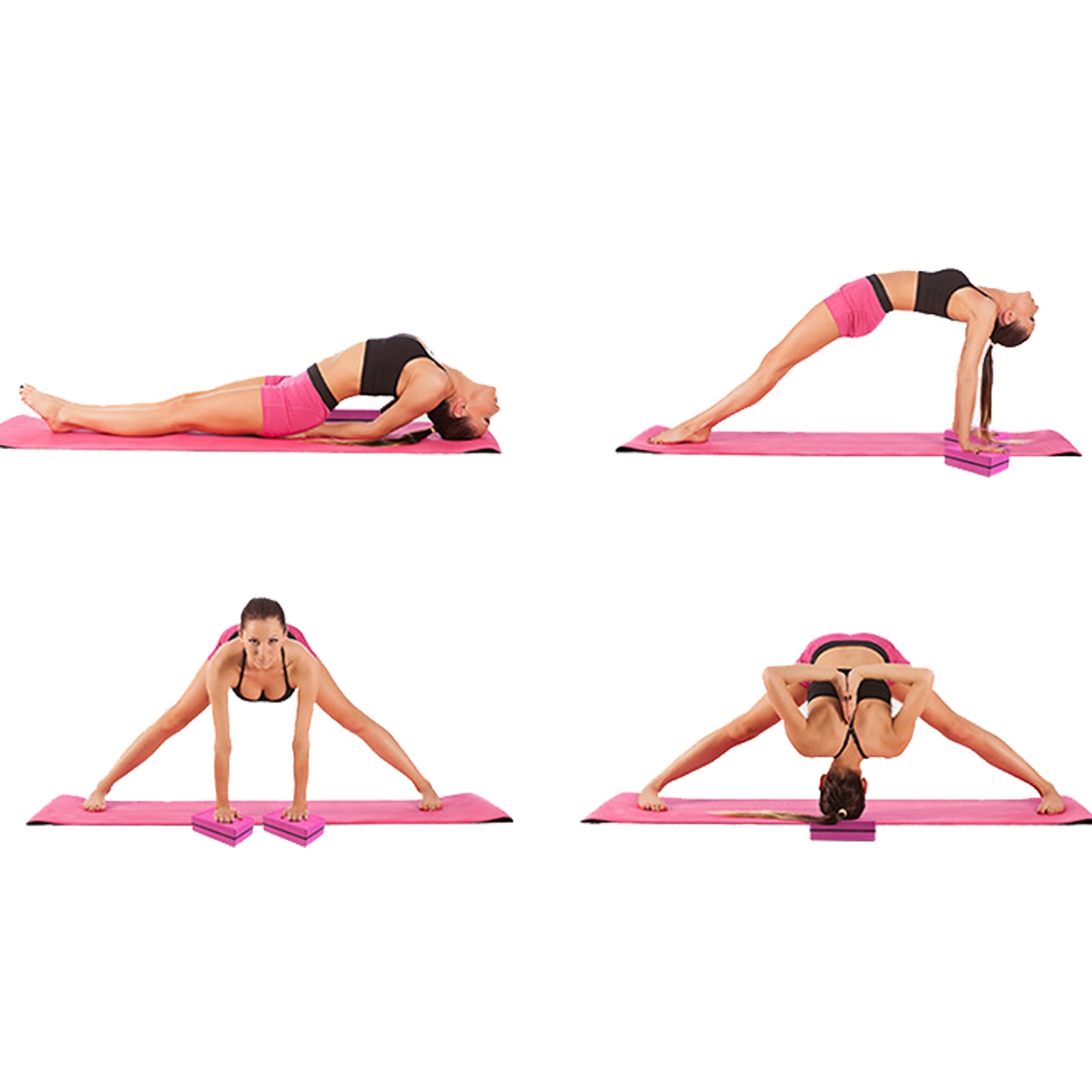 Yoga Blocks 2 Pack High Density EVA Foam Pillow cube Yoga Accessories Pilates Meditation Block to Support and Improve poses and flexibility perfect for Home or Gym