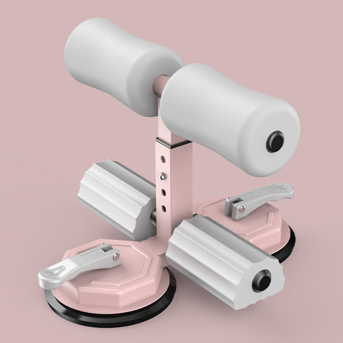 Sit-up aid, portable sit-up exercise equipment with 2 strong suction cups and adjustable stand