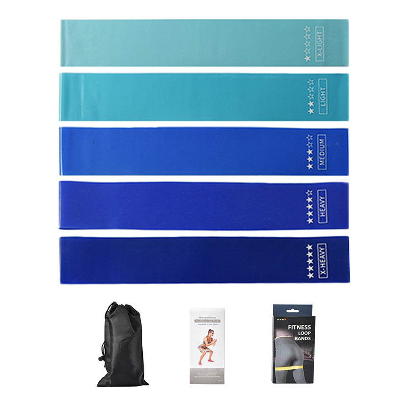 Resistance Bands, Exercise Workout Bands for Women and Men,Pack of 5 Different Resistance Levels Elastic Band