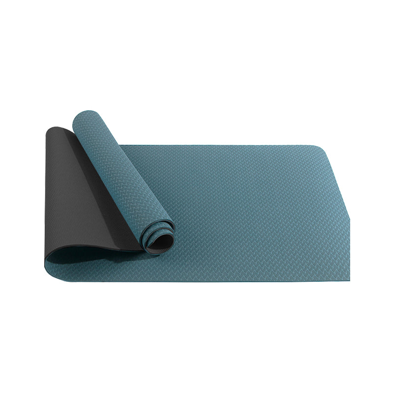 Eco Friendly Non Slip Yoga Mat Premium 6mm Thick TPE Material Yoga and Fitness Mat, Textured Non Slip Surface and Optimal Cushioning
