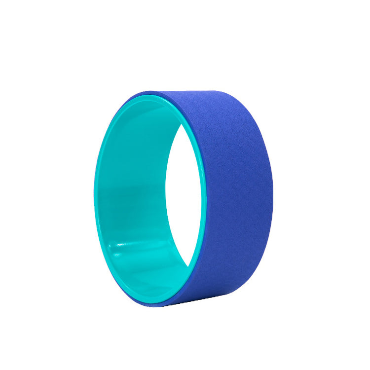 Yoga Wheel - 13" x 5" Strong Premium Back Roller and Stretcher with Thick Cushion for Dharma Yoga Pose, Backbend & Stretching