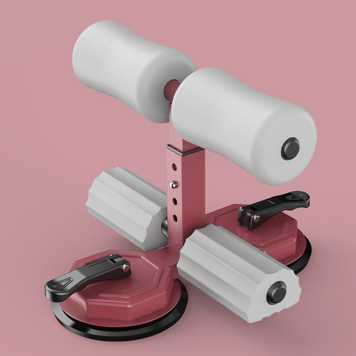 Sit-up aid, portable sit-up exercise equipment with 2 strong suction cups and adjustable stand