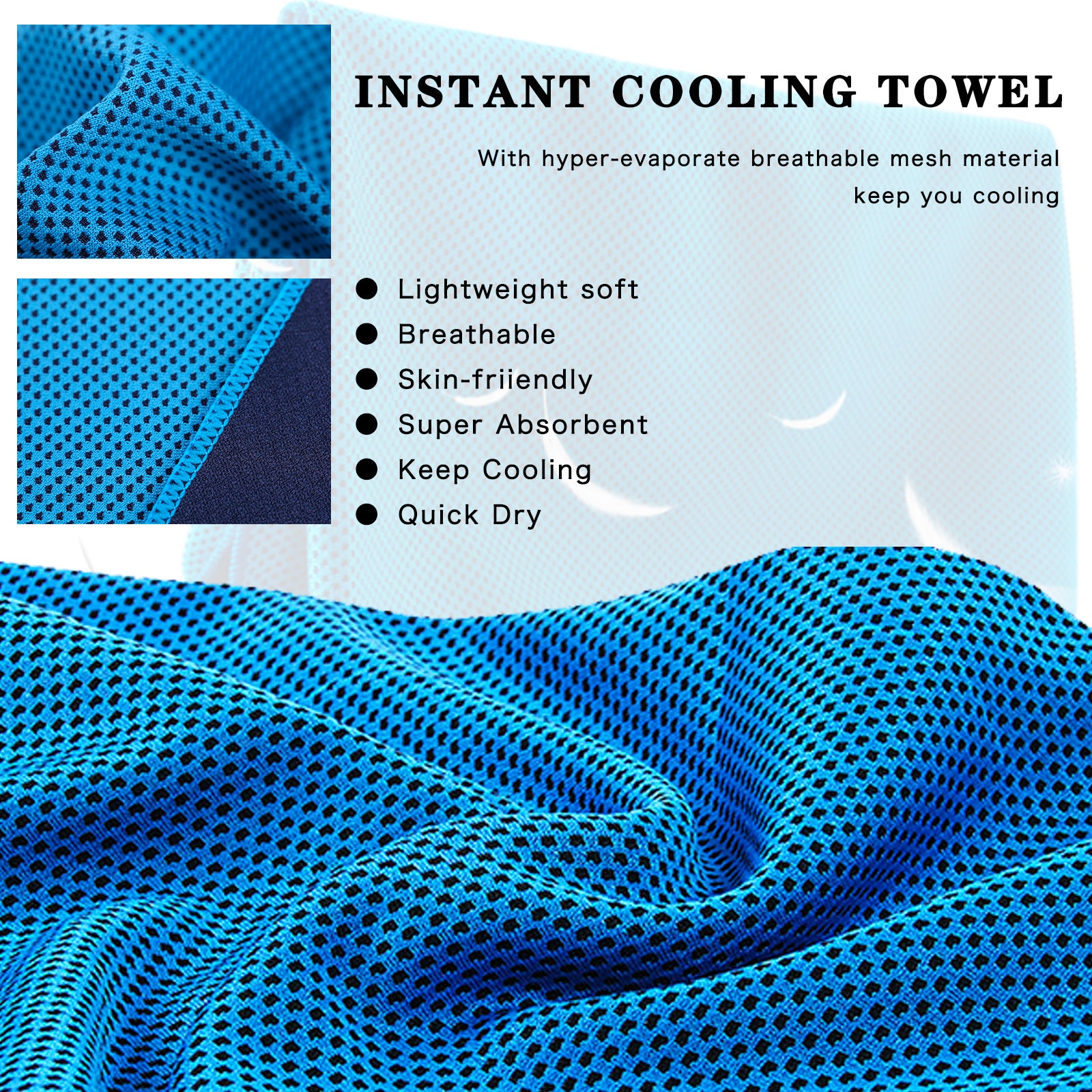 Cooling Towel 2 Pack,Sweat Towel for Athletes Cool Towels for Neck and Face Travel Camping Sports Towel Ice Towel for Instant Cooling Soft Breathable Chilly Towel (Orange&Purple, Microfiber)