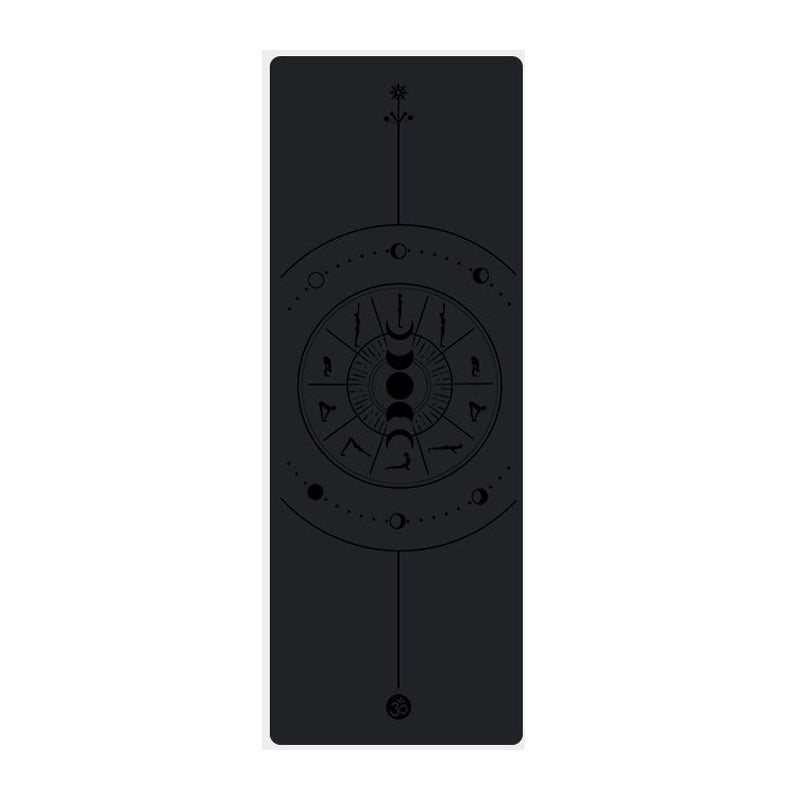 PU rubber yoga fitness mat lengthened and widened non-slip mat