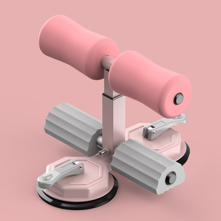 Sit-up aid, portable sit-up exercise equipment with 2 strong suction cups and adjustable stand