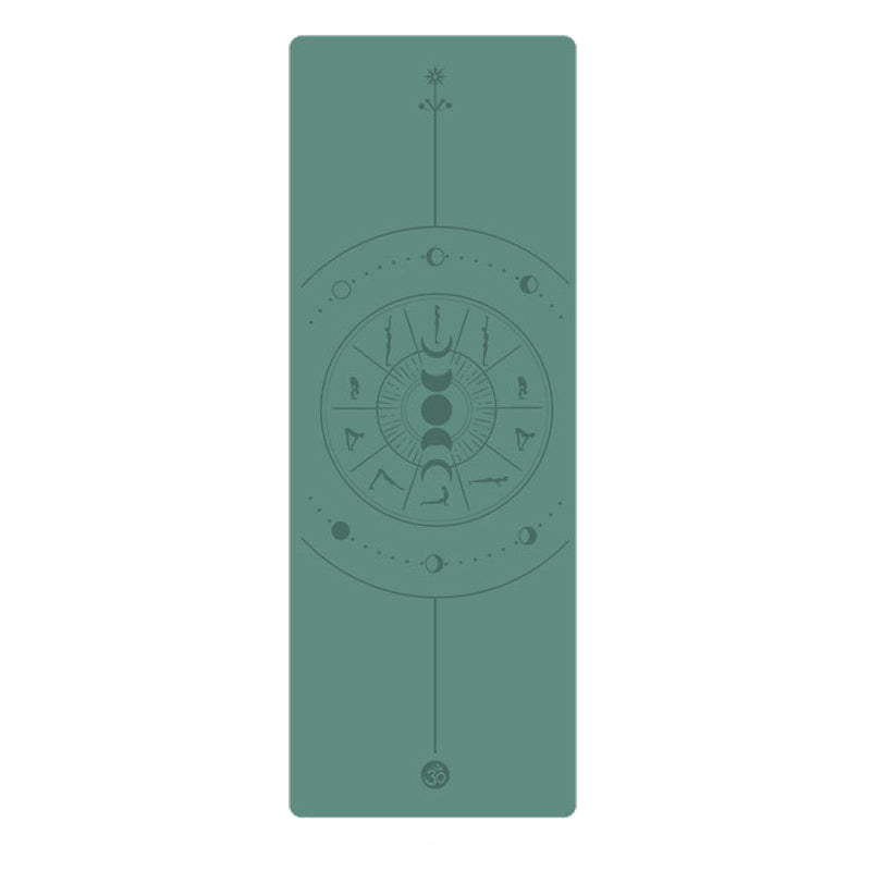 PU rubber yoga fitness mat lengthened and widened non-slip mat