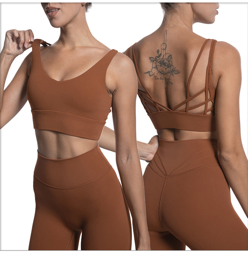 Women 2 Piece Workout solid color Set Crop Top High Waist Yoga Leggings Pants Tracksuit Sweatsuit Sports Active