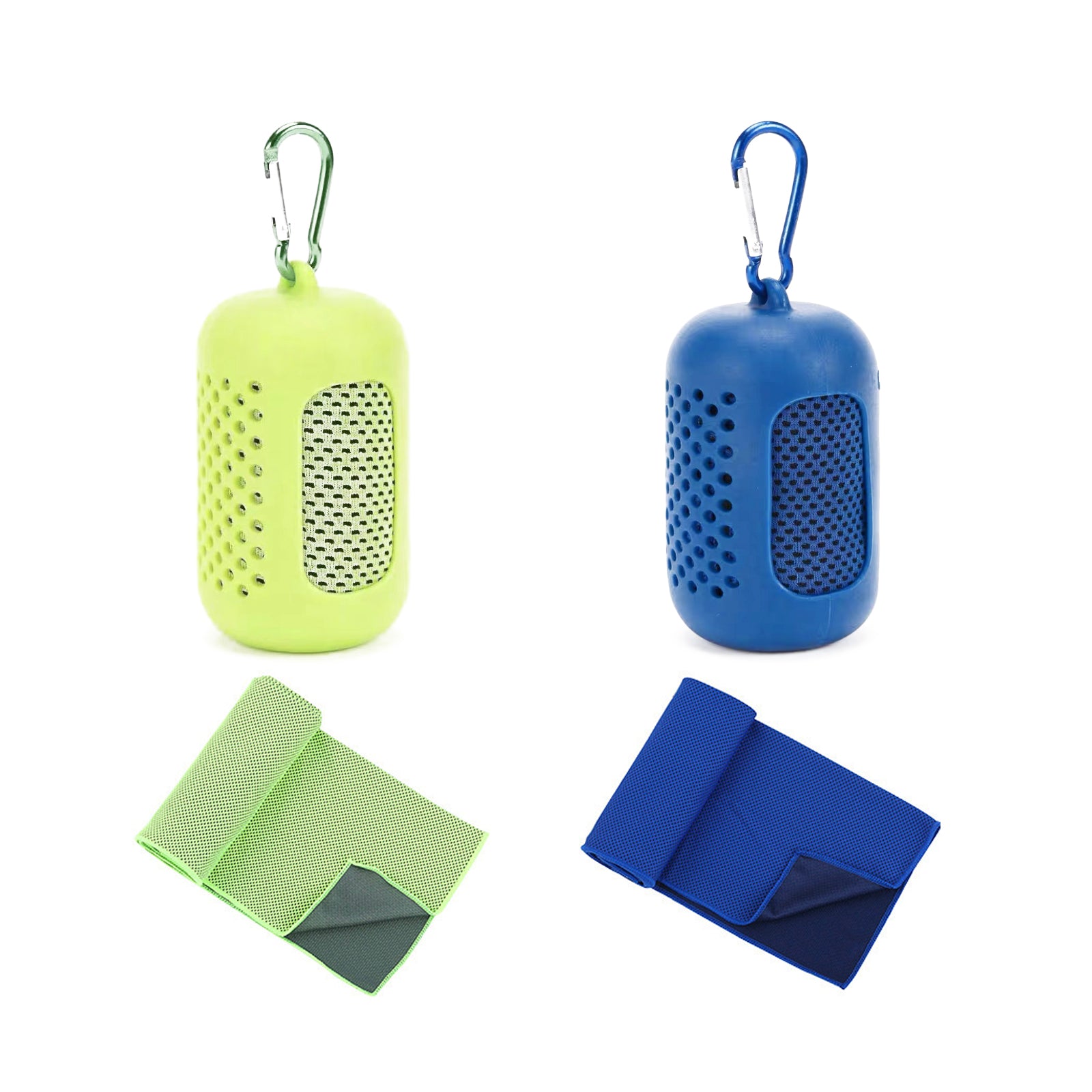 Cooling Towel 2 Pack,Sweat Towel for Athletes Cool Towels for Neck and Face Travel Camping Sports Towel Ice Towel for Instant Cooling Soft Breathable Chilly Towel (Orange&Purple, Microfiber)