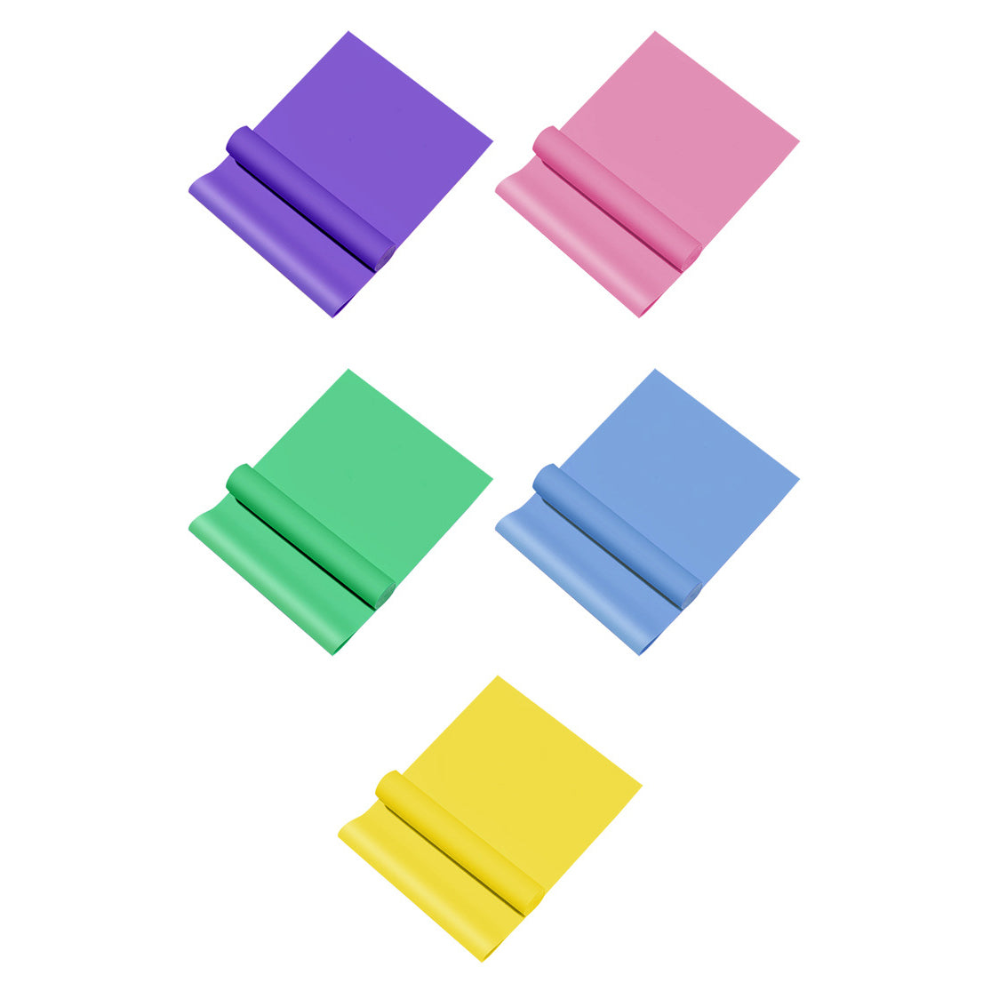 Professional Latex Elastic Bands for Upper & Lower Body, Core Exercise, Physical Therapy, Lower Pilates yoga Rehab and Home Workout