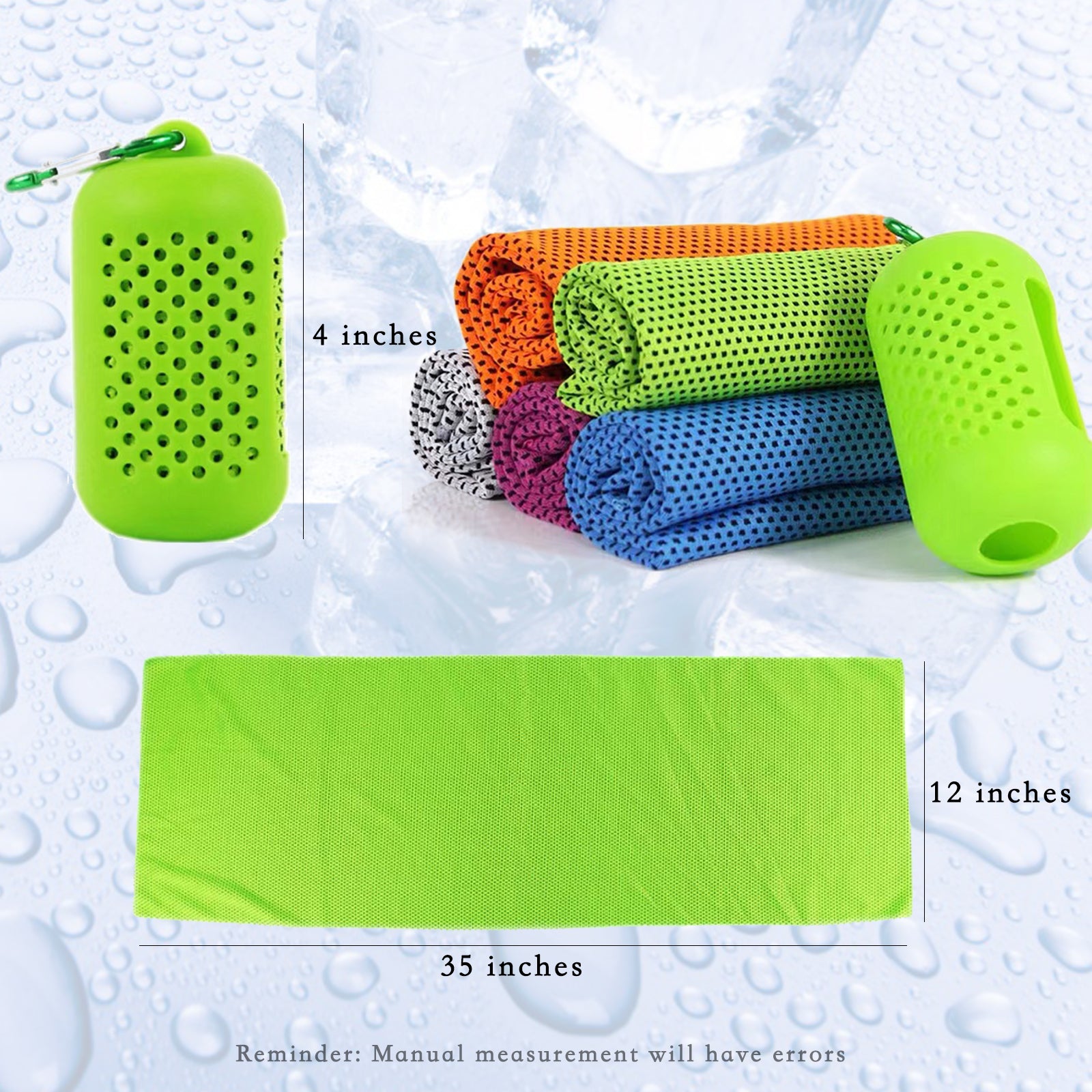 Cooling Towel 2 Pack,Sweat Towel for Athletes Cool Towels for Neck and Face Travel Camping Sports Towel Ice Towel for Instant Cooling Soft Breathable Chilly Towel (Orange&Purple, Microfiber)