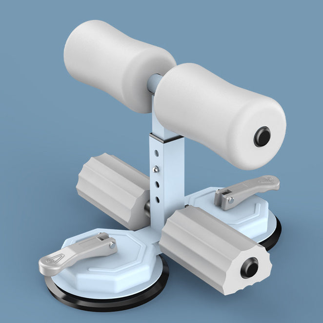 Sit-up aid, portable sit-up exercise equipment with 2 strong suction cups and adjustable stand