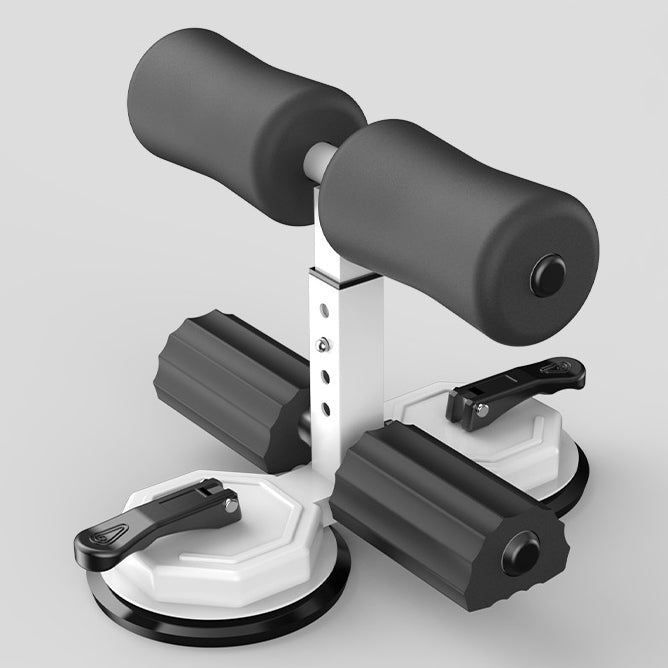 Sit-up aid, portable sit-up exercise equipment with 2 strong suction cups and adjustable stand