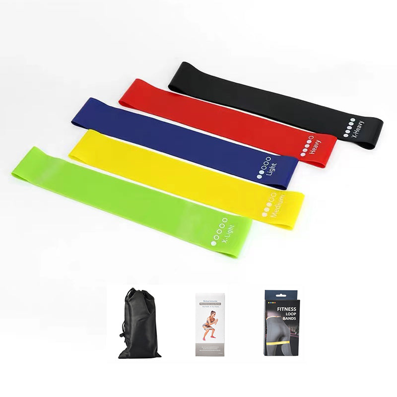 Resistance Bands, Exercise Workout Bands for Women and Men,Pack of 5 Different Resistance Levels Elastic Band