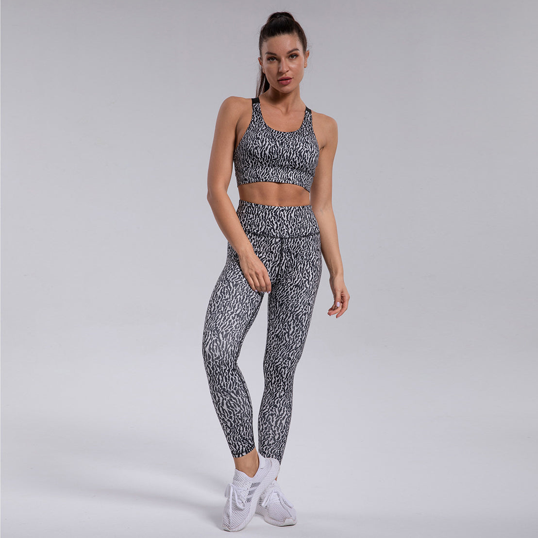 Workout Sets for Women 2 Piece Yoga Outfits Set Workout Tracksuits Sports Bra High Waist Legging Active Wear Athletic Set
