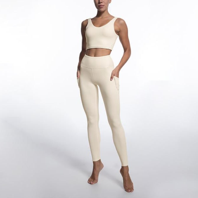 Women’s Yoga Outfits 2 piece Set Workout Tracksuits Sports Bra High Waist Legging Active Wear Athletic Clothing Set