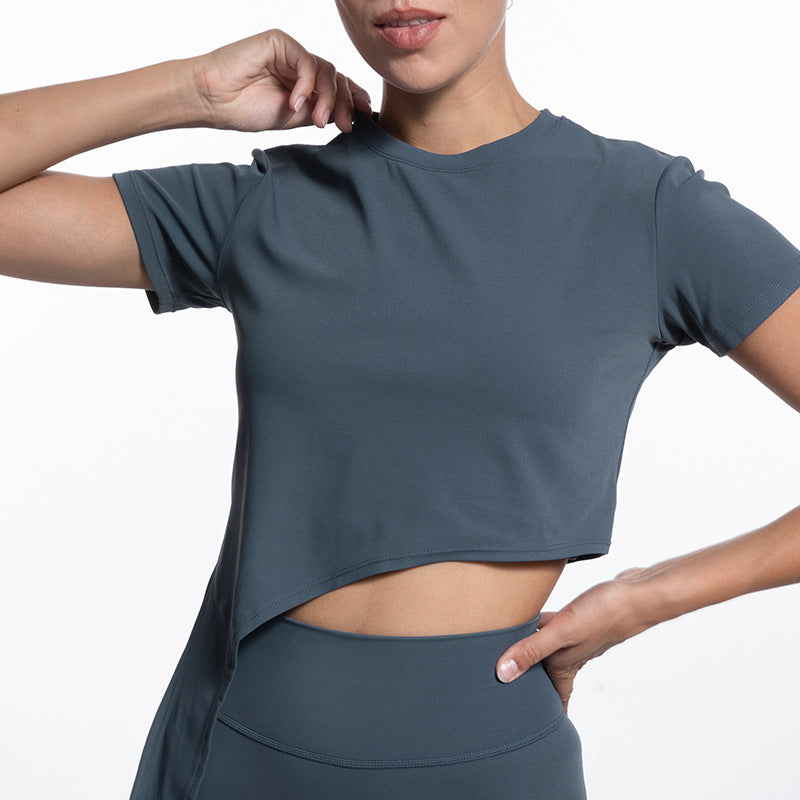 Yoga Shirts for Women - Exercise Workout Tops, Athletic Short Sleeves, Running T-Shirts Loose Fit