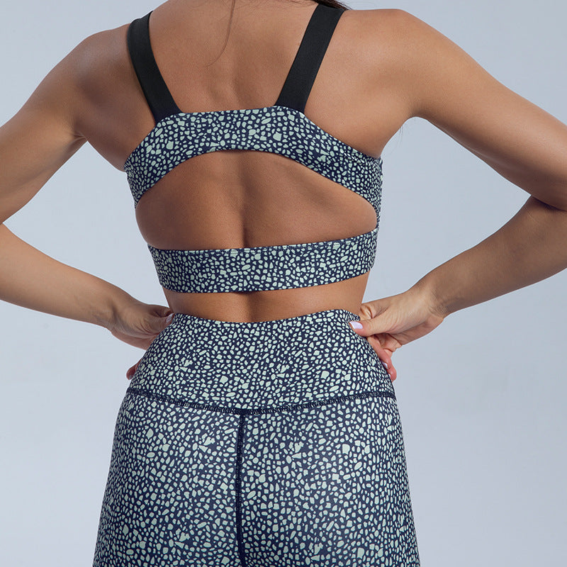 Women 2 Piece Workout Set Outfits Crop Top High Waist Yoga Leggings Pants Tracksuit Sweatsuit Sports Active